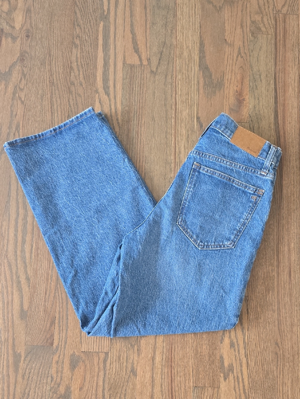 Madewell Men's Straight-Leg Blue Denim Jeans